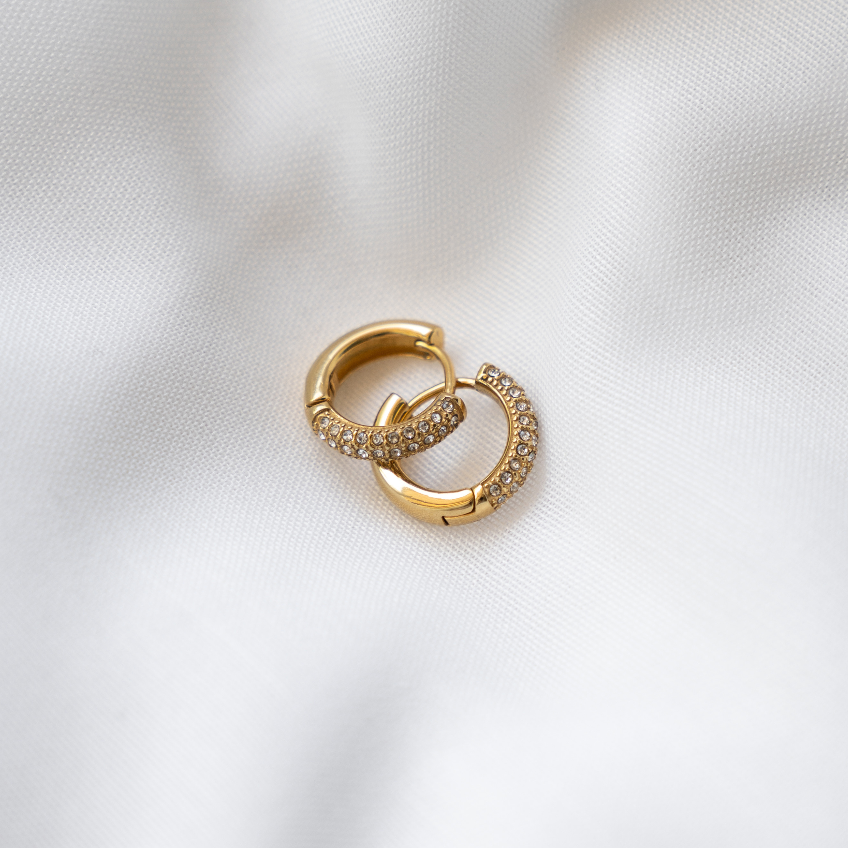 Pavé Hoops - Ocean Girl Art