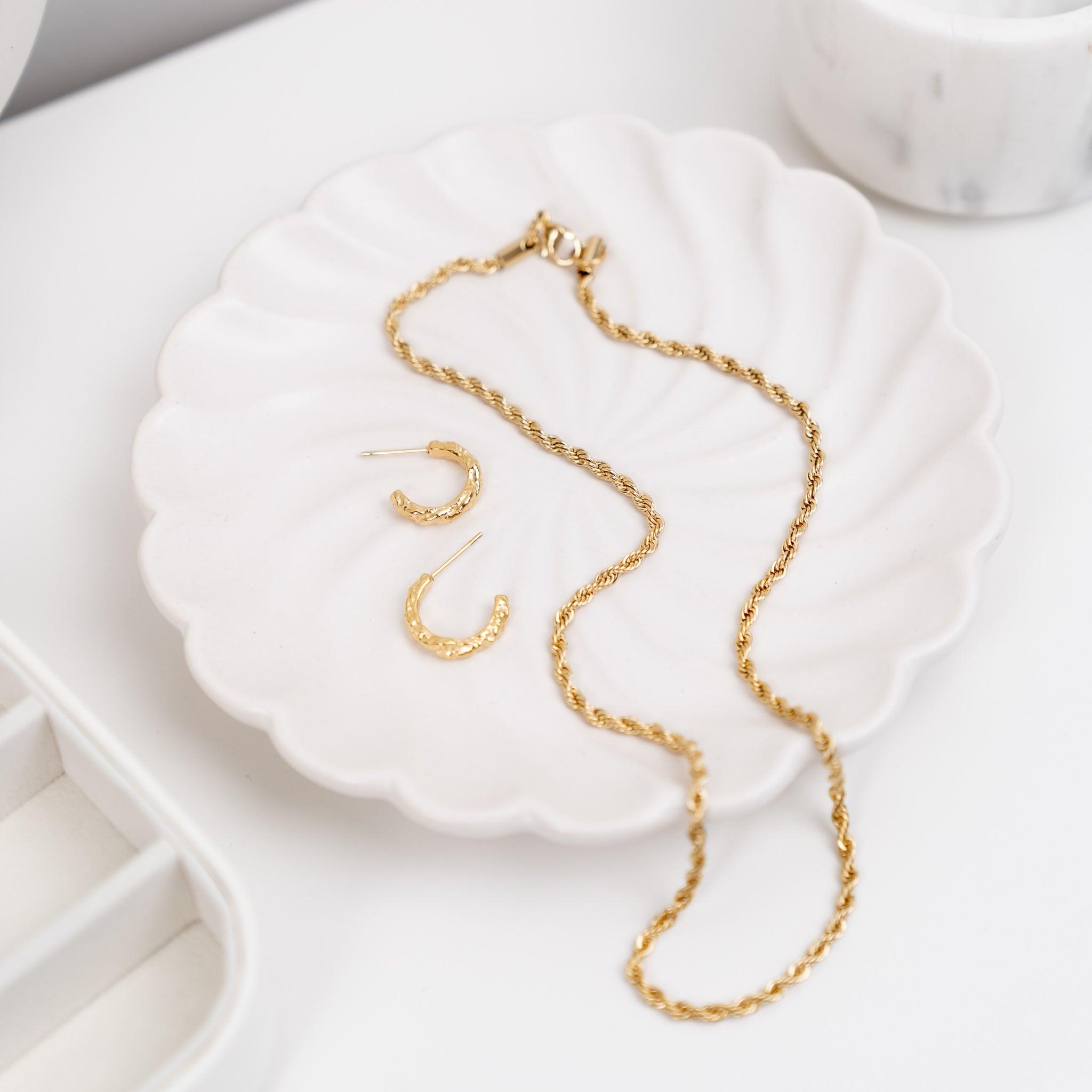 Thin Rope Chain Necklace - Gold - Ocean Girl Art