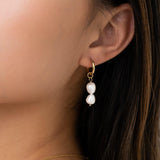 Airlie Pearl Huggie Earrings - Ocean Girl Art