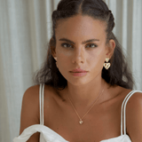 Asmara Heart Earrings - Gold - Ocean Girl Art