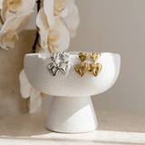 Asmara Heart Earrings - Gold - Ocean Girl Art