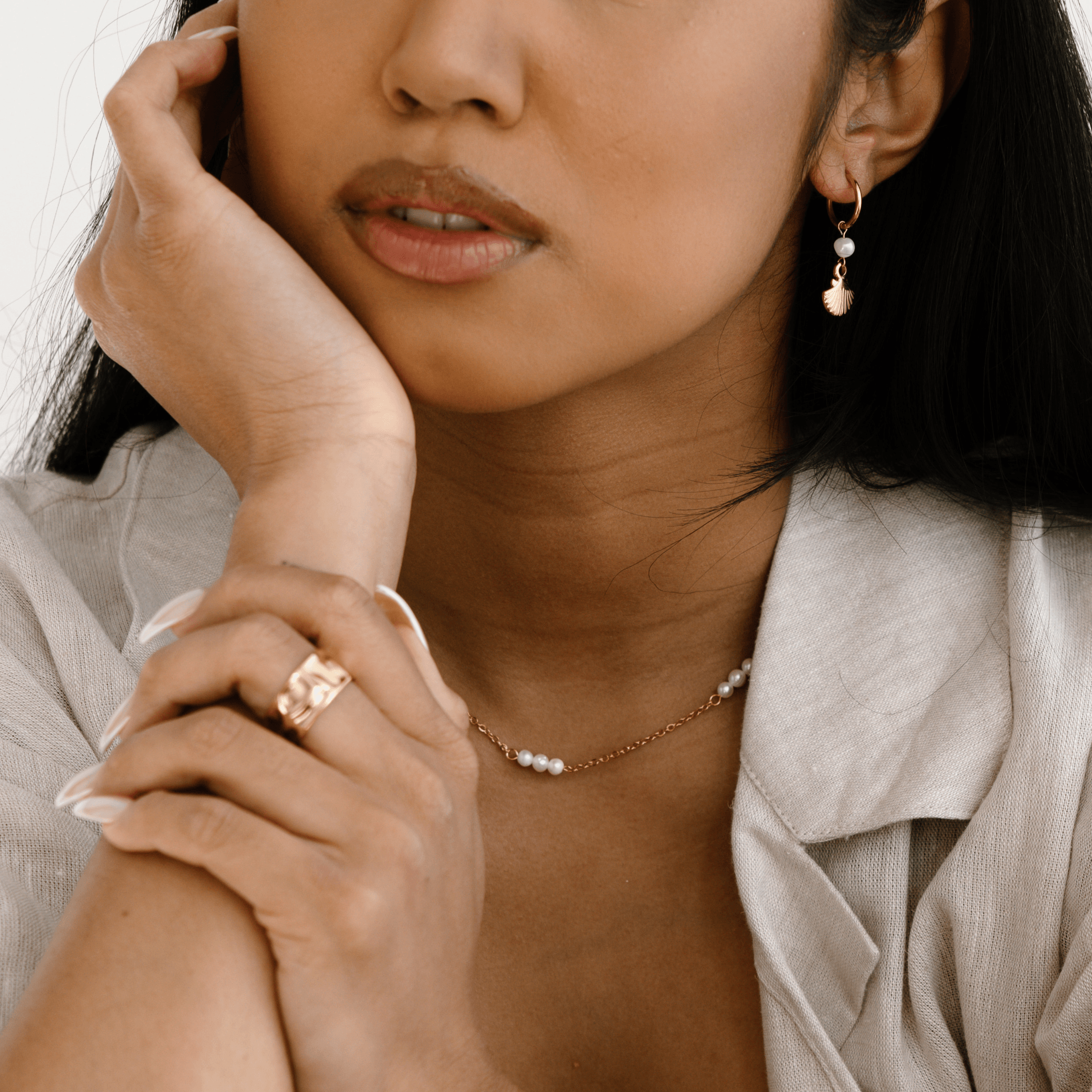 Aulia Seashell Earrings - Ocean Girl Art