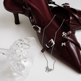 Baby Bow Stud Earrings - Silver - Ocean Girl Art