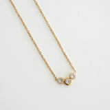 Bit of Bubbly Necklace - Gold Chain - Dainty Gemstone Necklace - Ocean Girl Art