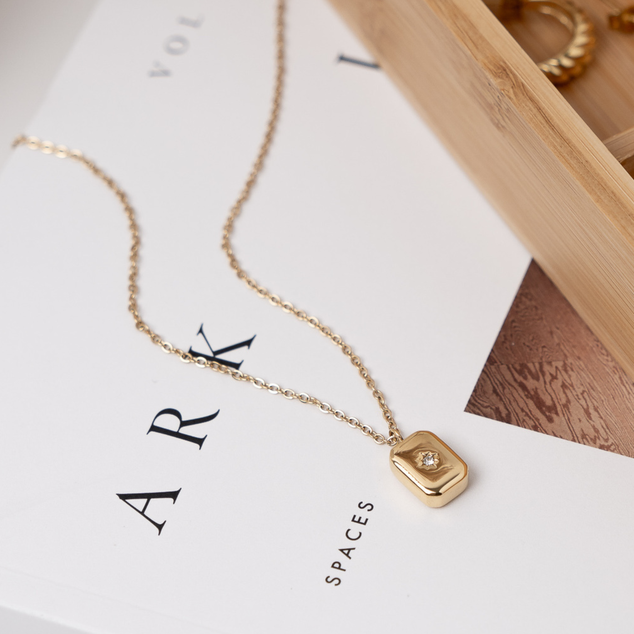 Chloe Pendant Necklace - Gold - Ocean Girl Art