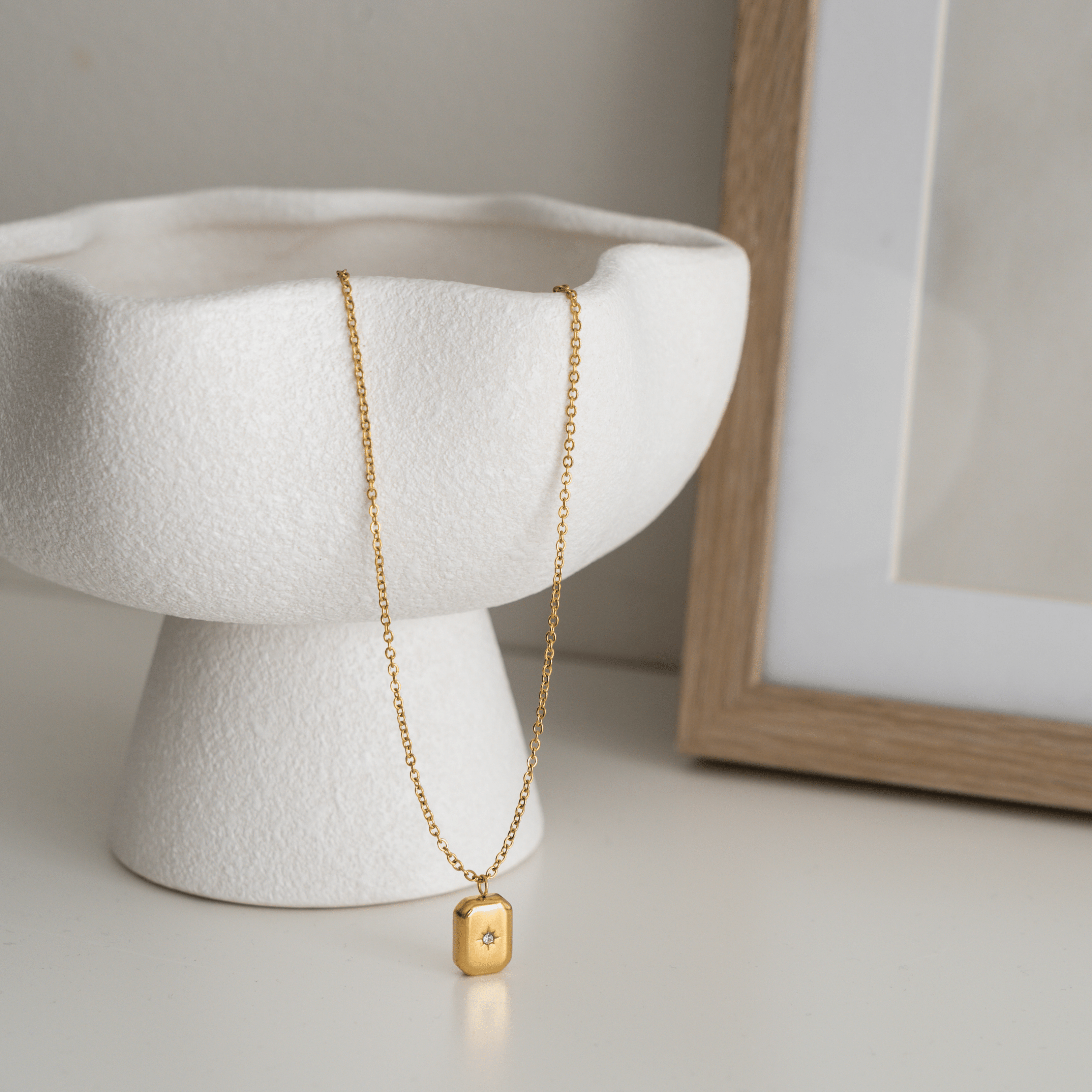 Chloe Pendant Necklace - Gold - Ocean Girl Art