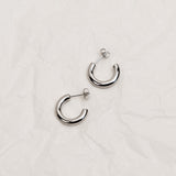 Classic Hoop Earrings - Silver - Ocean Girl Art