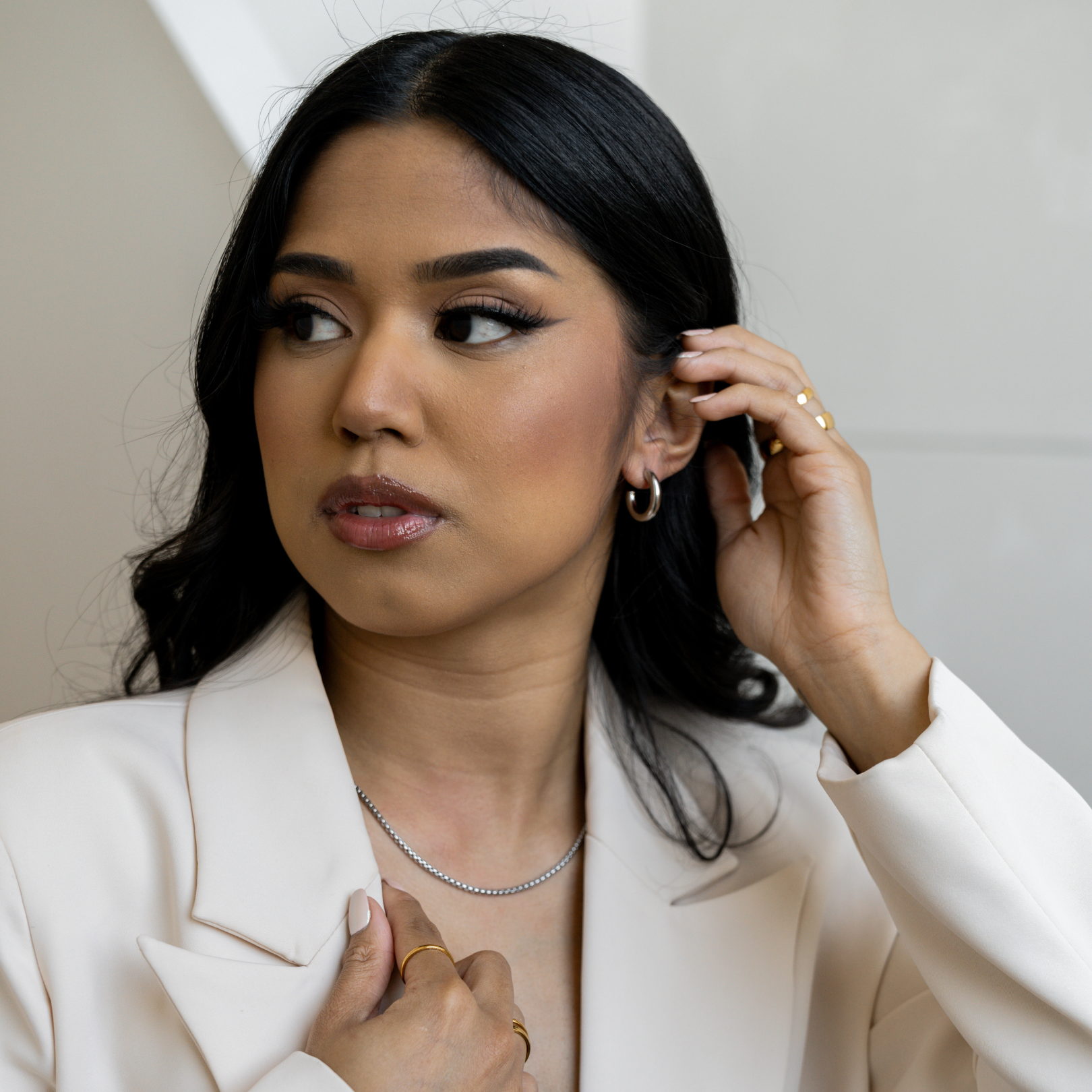 Classic Hoop Earrings - Silver - Ocean Girl Art