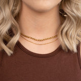 Double Chain Necklace - Gold - Ocean Girl Art