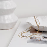 Double Chain Necklace - Gold - Ocean Girl Art