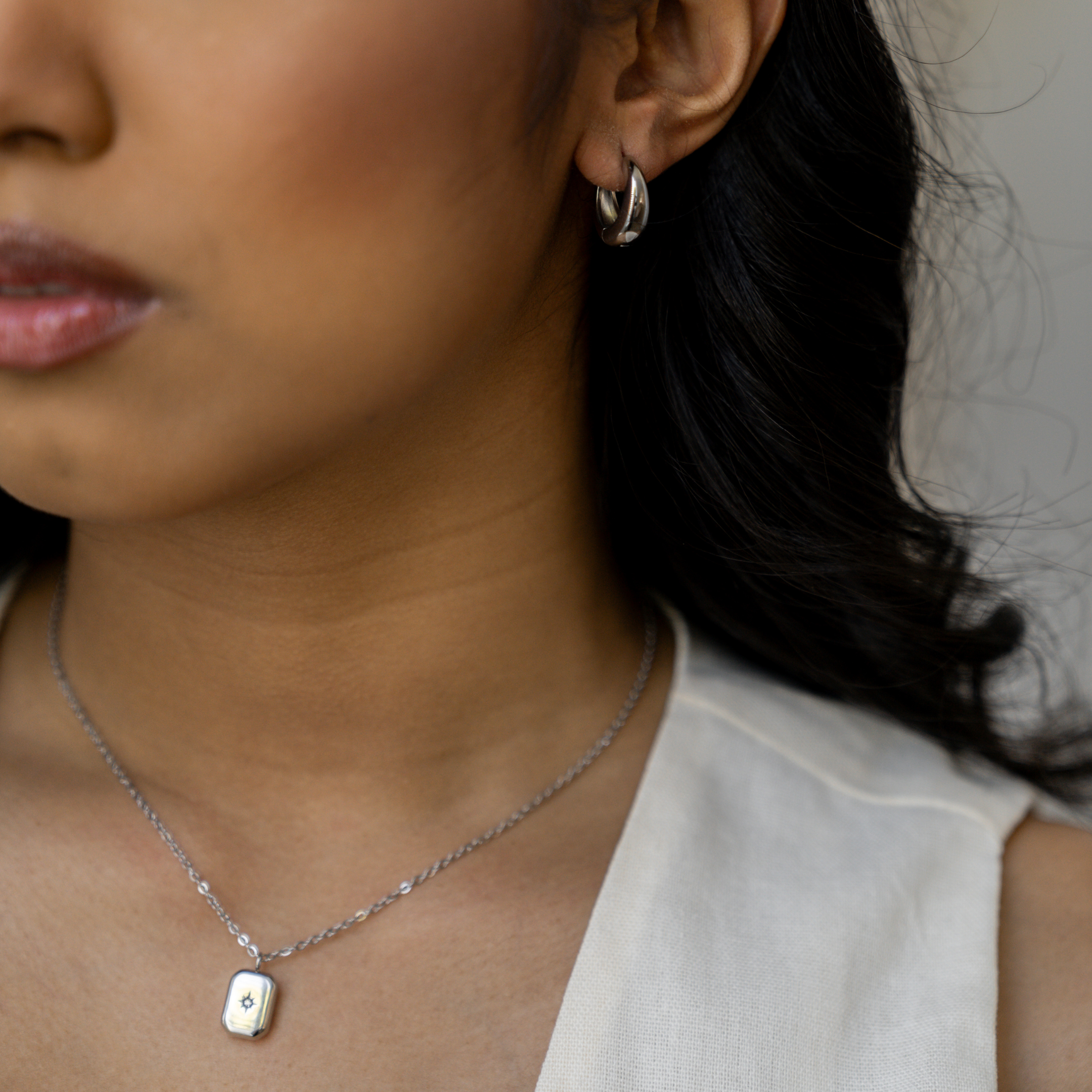 Emily Earrings - Silver - Ocean Girl Art