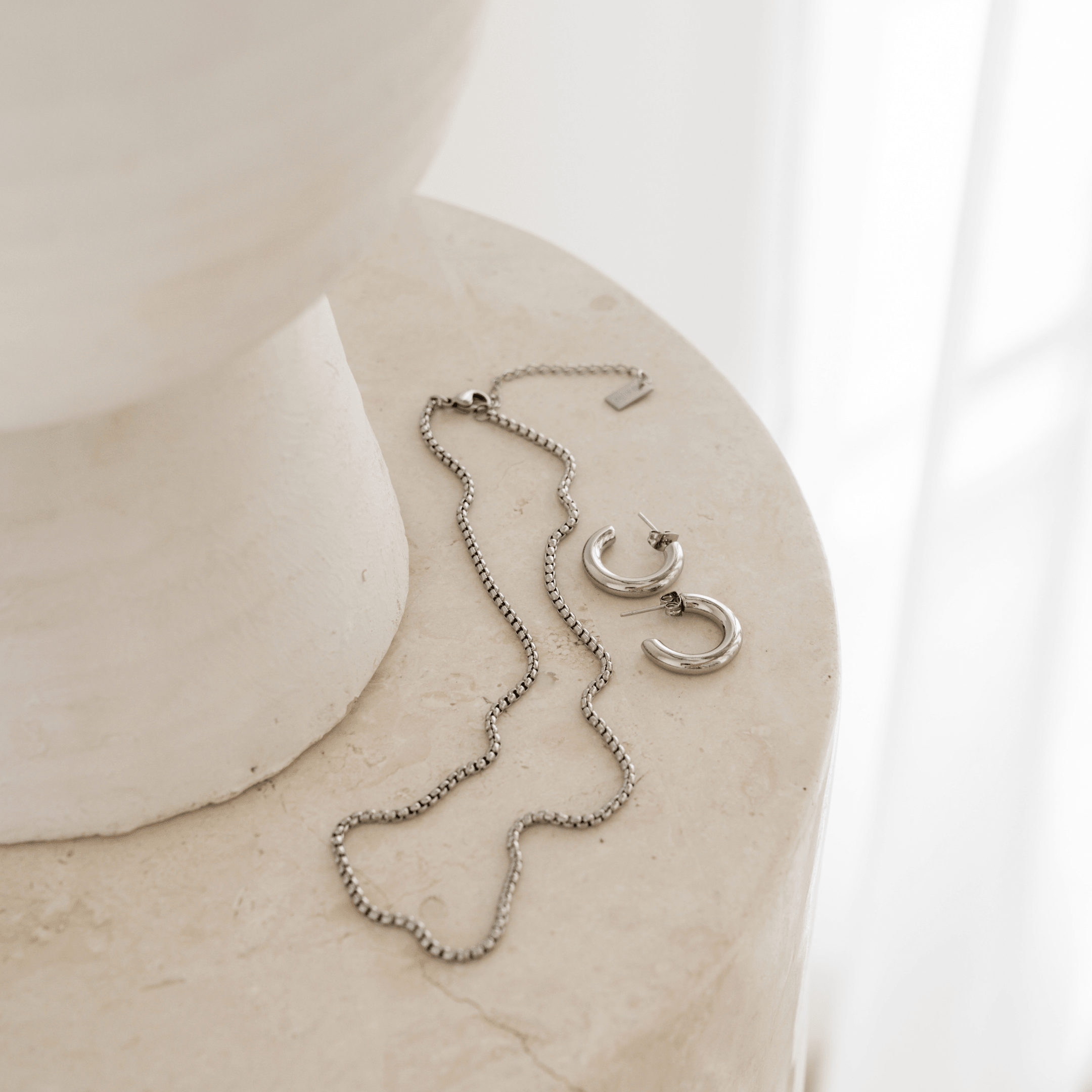 Essential Chain Necklace - Silver - mens, mens necklace, Silver, stainless steel, unisex - Ocean Girl Art