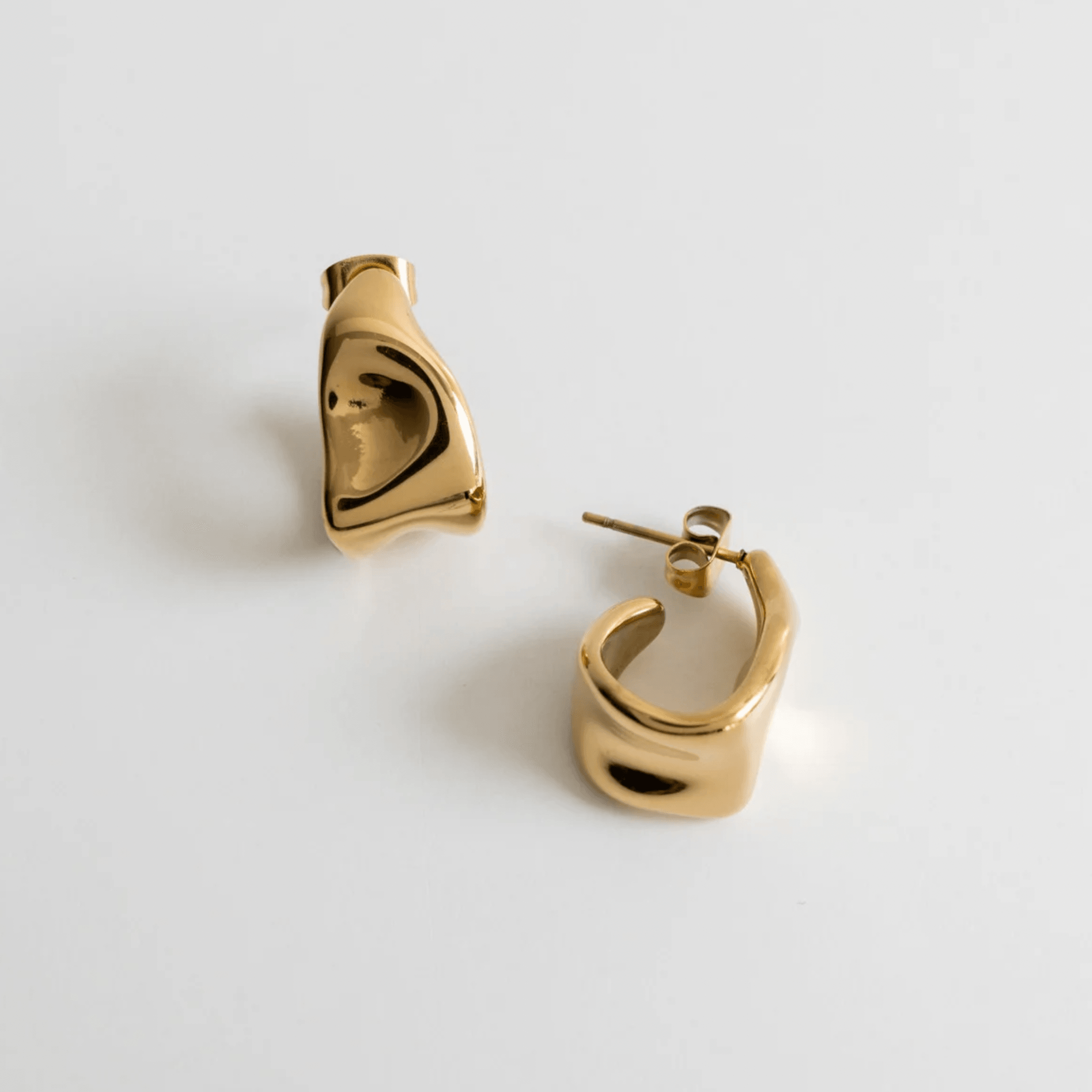 Indah Earrings - Gold - Ocean Girl Art