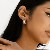 Indah Earrings - Gold - Ocean Girl Art