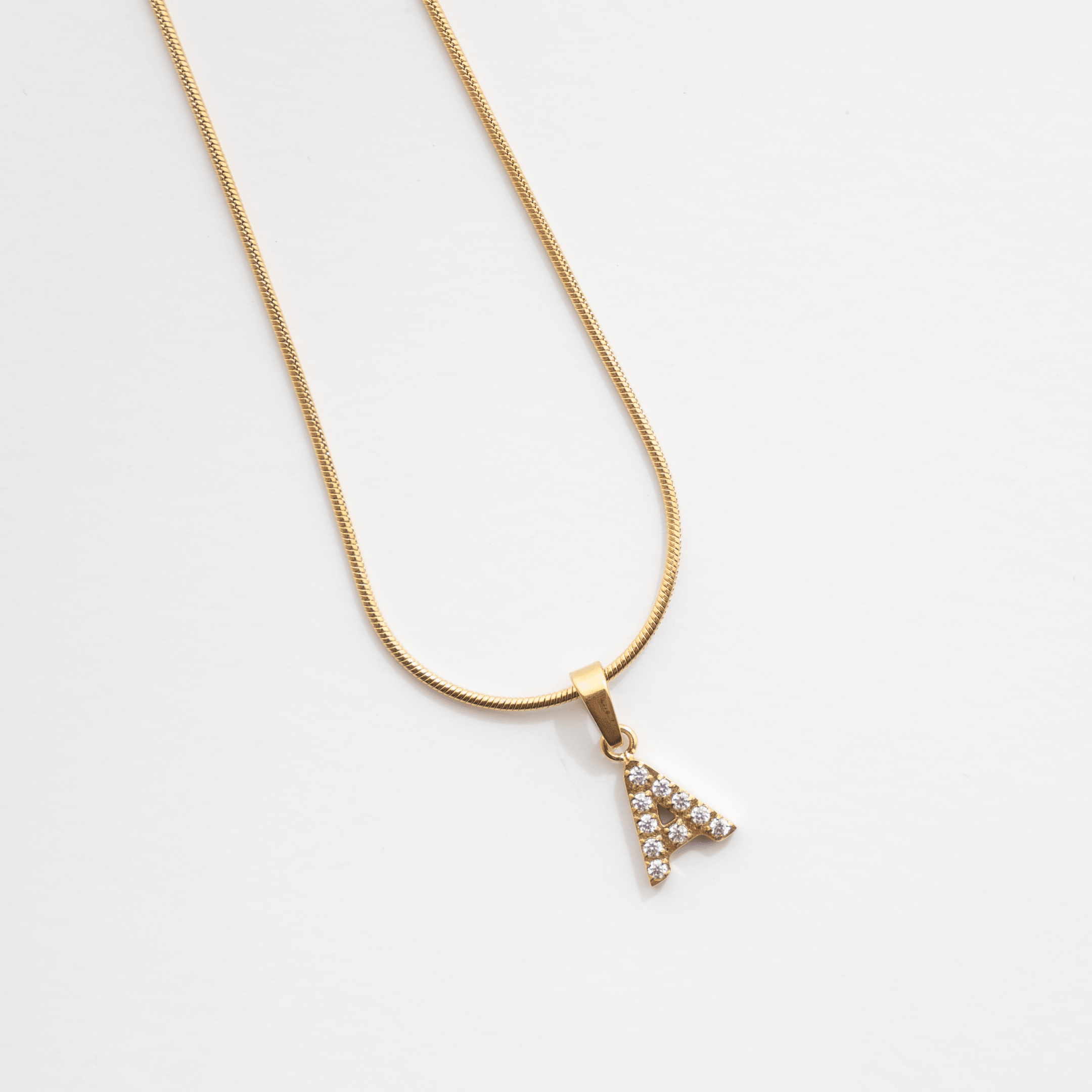 Initial Letter Necklace - a, b, c, e, f, g, Gold, h, i, j, k, l, letter, m, mens, n, name, o, p, personalised, q, r, s, t, u, v, w, x, y, z - Ocean Girl Art