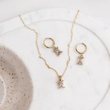 Kiara Huggie Earrings | Ocean Girl Art