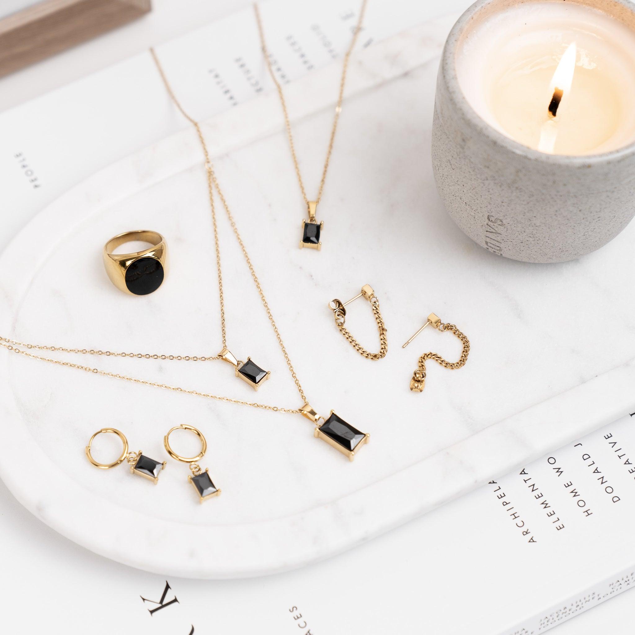 Kiara Huggie Earrings | Ocean Girl Art