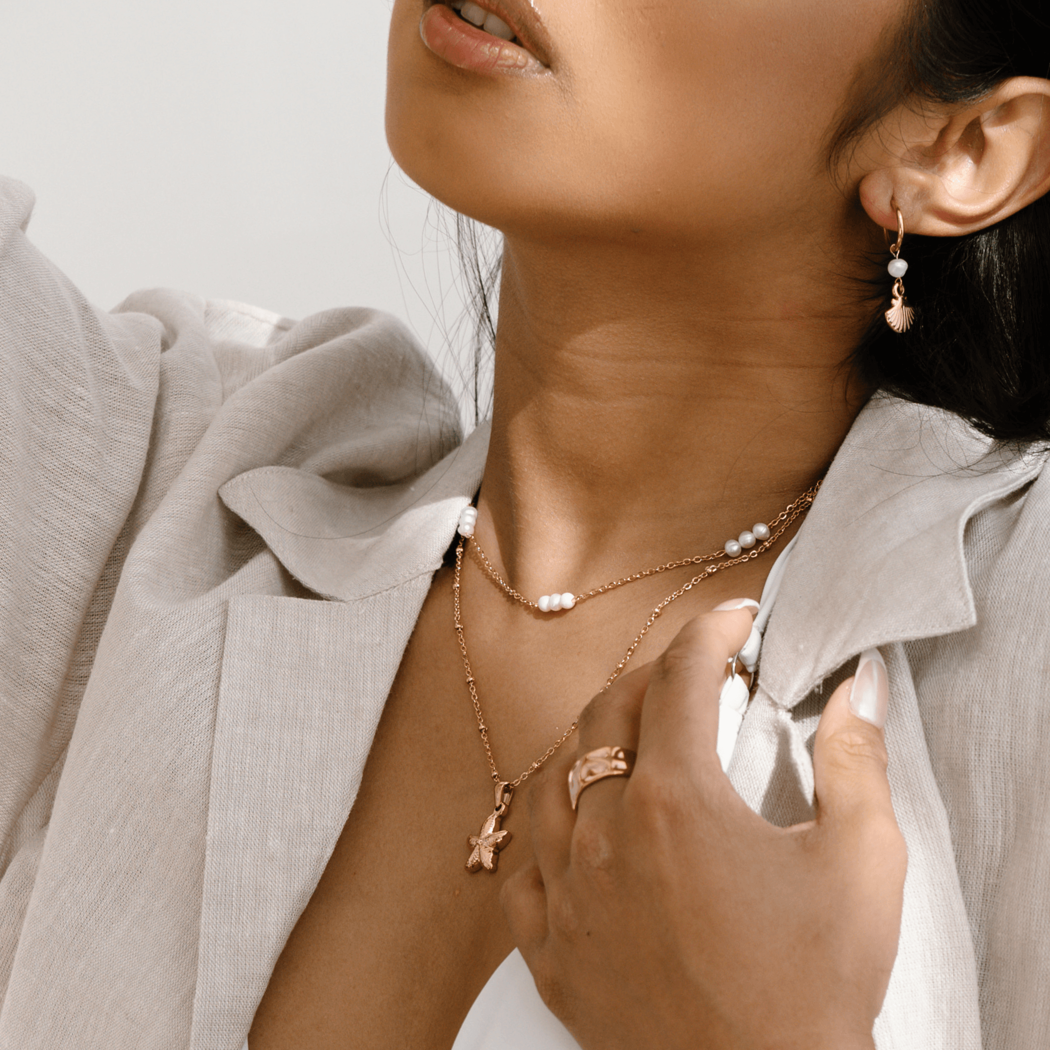 Lucu Starfish Necklace | Gold Waterproof Necklace