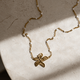 Melati Flower Necklace - flower, Gold, Pendant Necklace - Ocean Girl Art