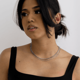 Perfect Pair Necklace - Silver - Chain Necklace, Chloé, layered necklace, mens, Multi Layered, Silver - Ocean Girl Art