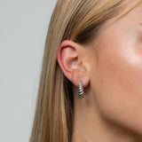 Stainless Steel Croissant Earrings | Ocean Girl Art