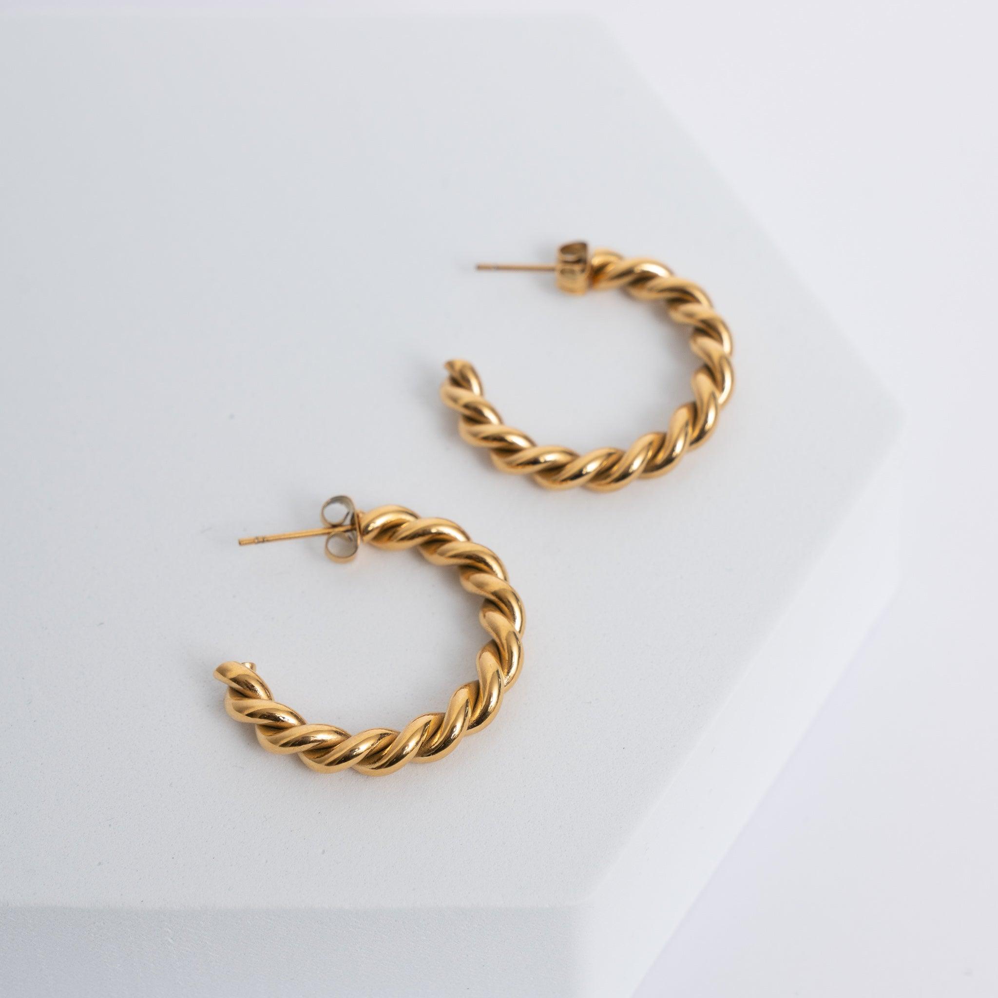 Rope Hoop Earrings | Ocean Girl Art