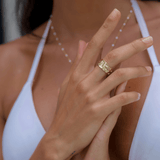 Umalas Ring - Gold - Adjustable ring, Gold, mens, one size - Ocean Girl Art